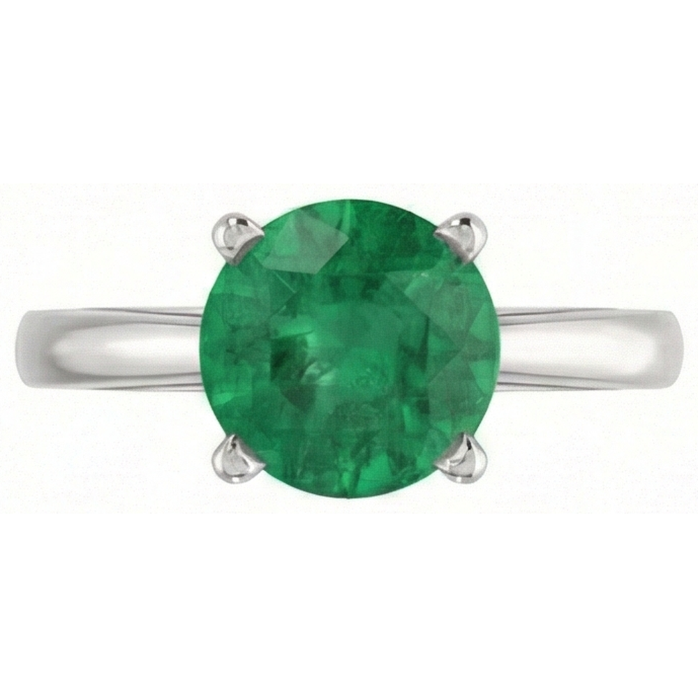 echter round diamant 12Karat ring Detailansicht