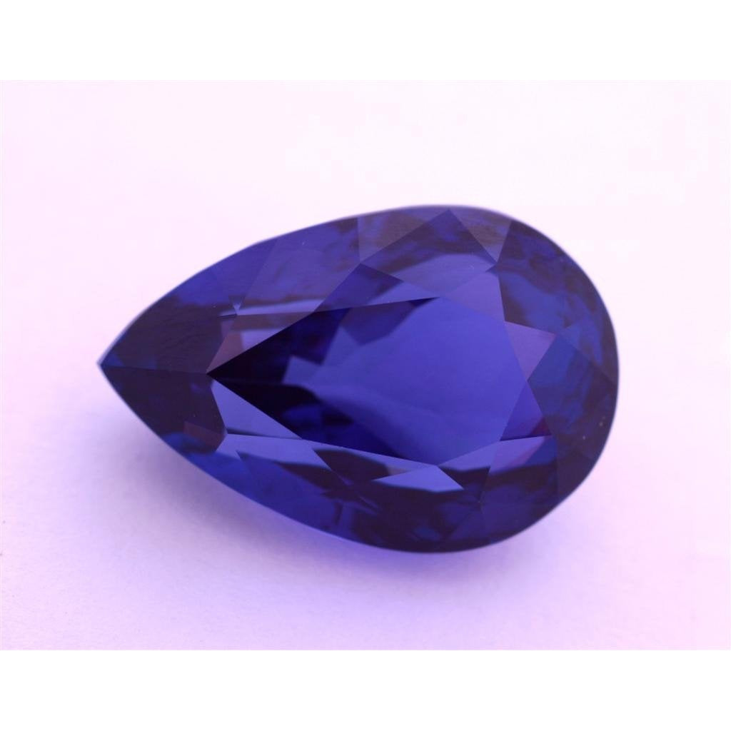 Blauer Tansanit Loose Sapphires Natural 3-Karat Gold – Frontansicht