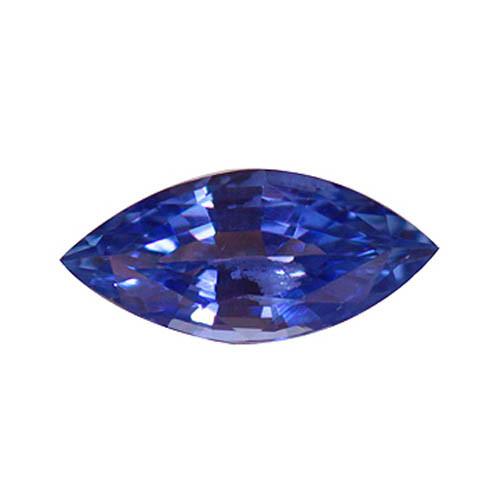 Violetter Tansanit Loose Sapphires Natural 5-Karat Gold – Frontansicht