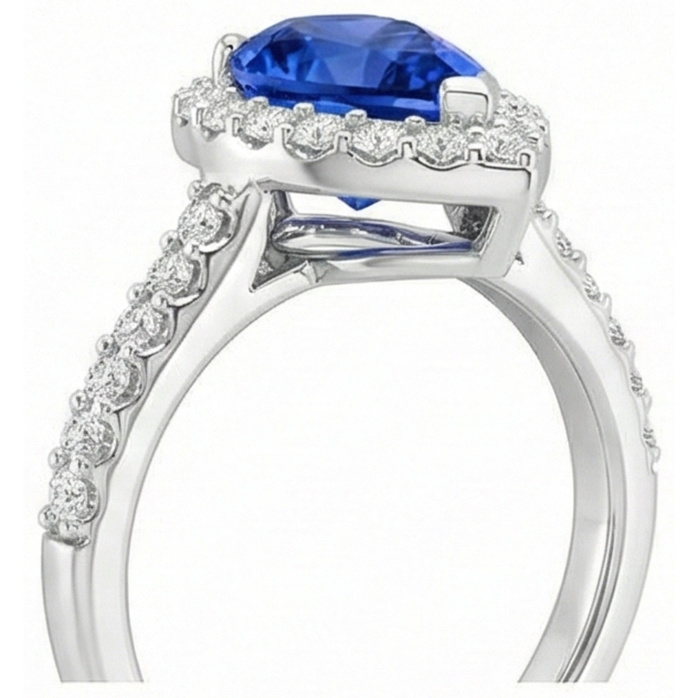 echter round diamant 12.25Karat ring Draufsicht
