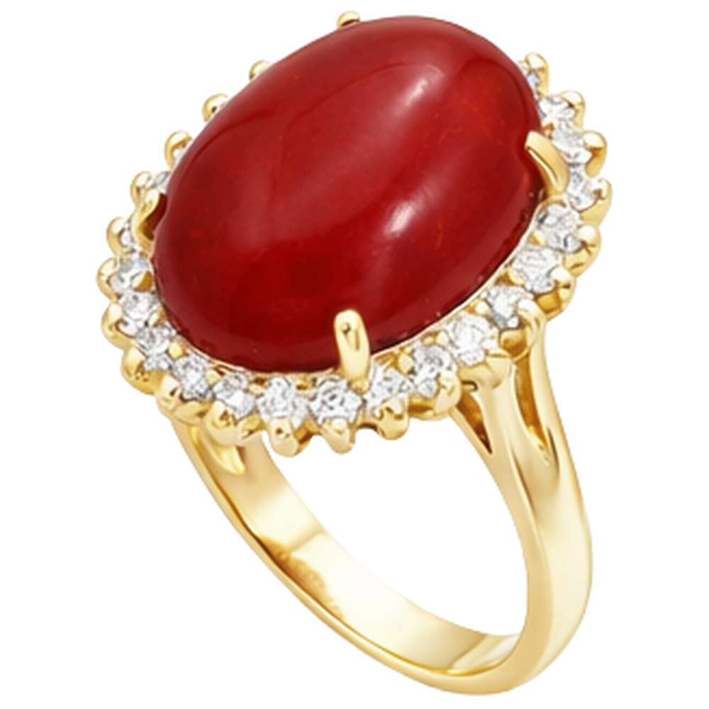 echter oval diamant 13.25Karat ring Draufsicht