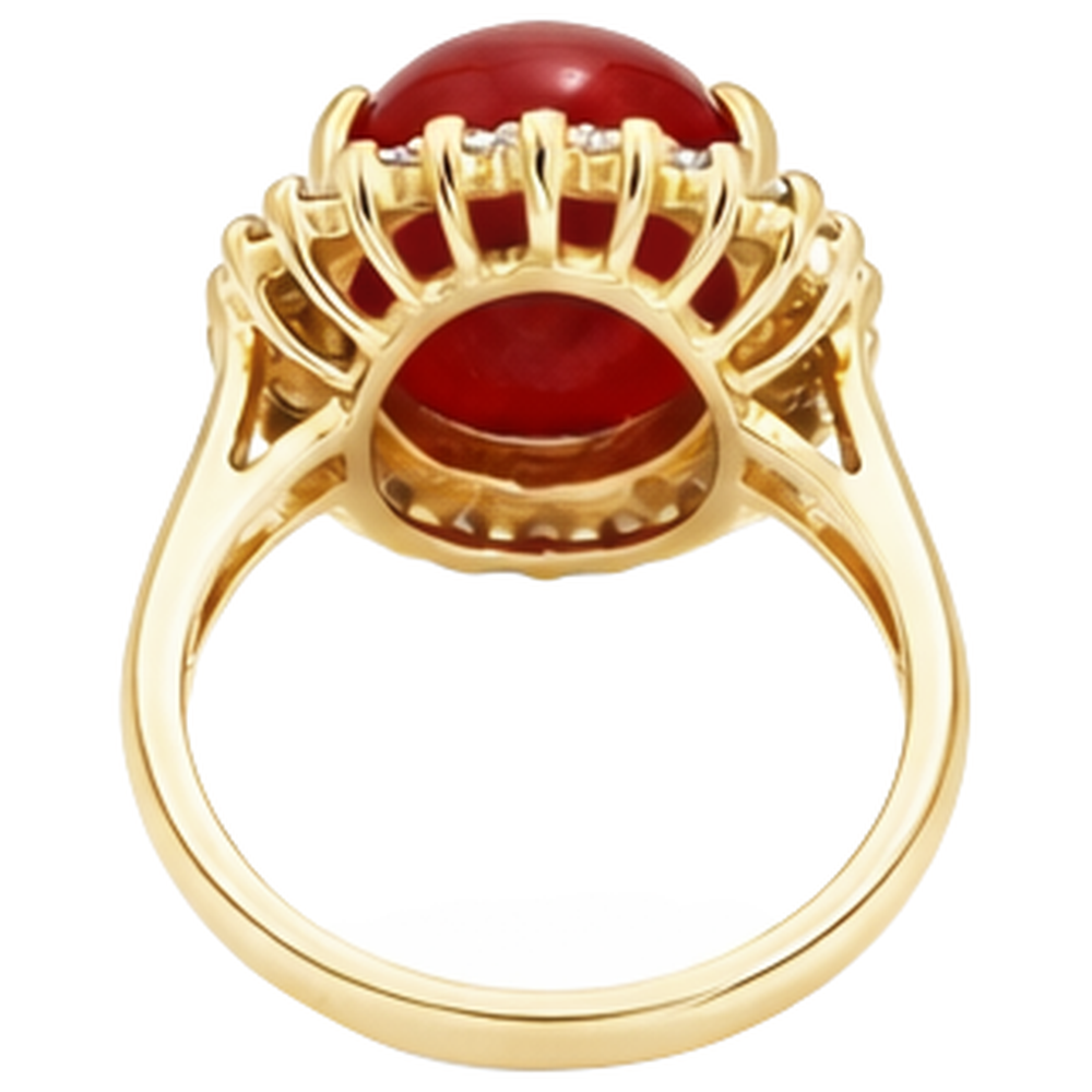 echter oval diamant 13.25Karat ring mit Diamantbesatz