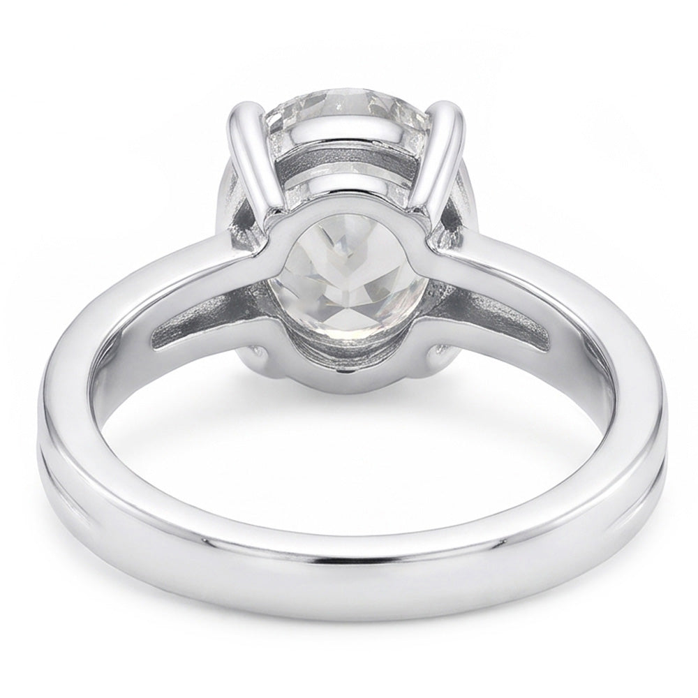 14 Karat Weißgold Solitär-Ring mit Brillant – 5 Karat