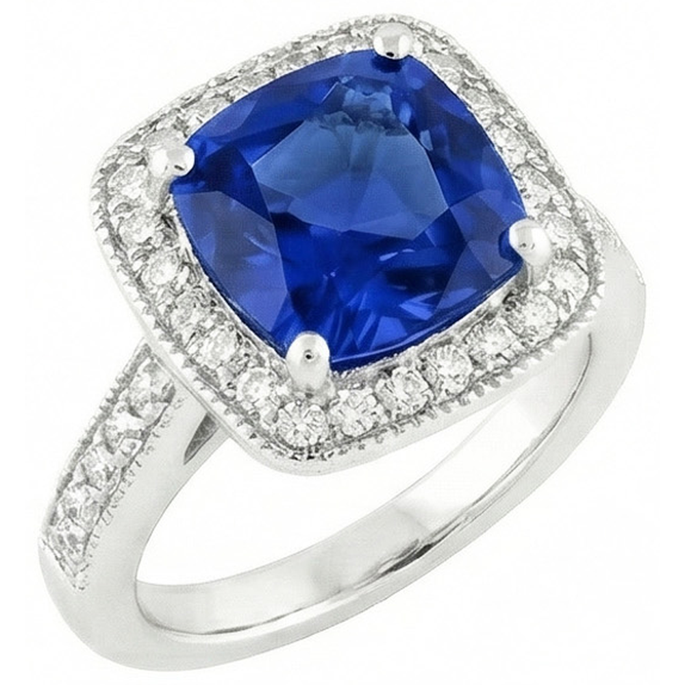 echter round diamant 14Karat ring Seitenansicht