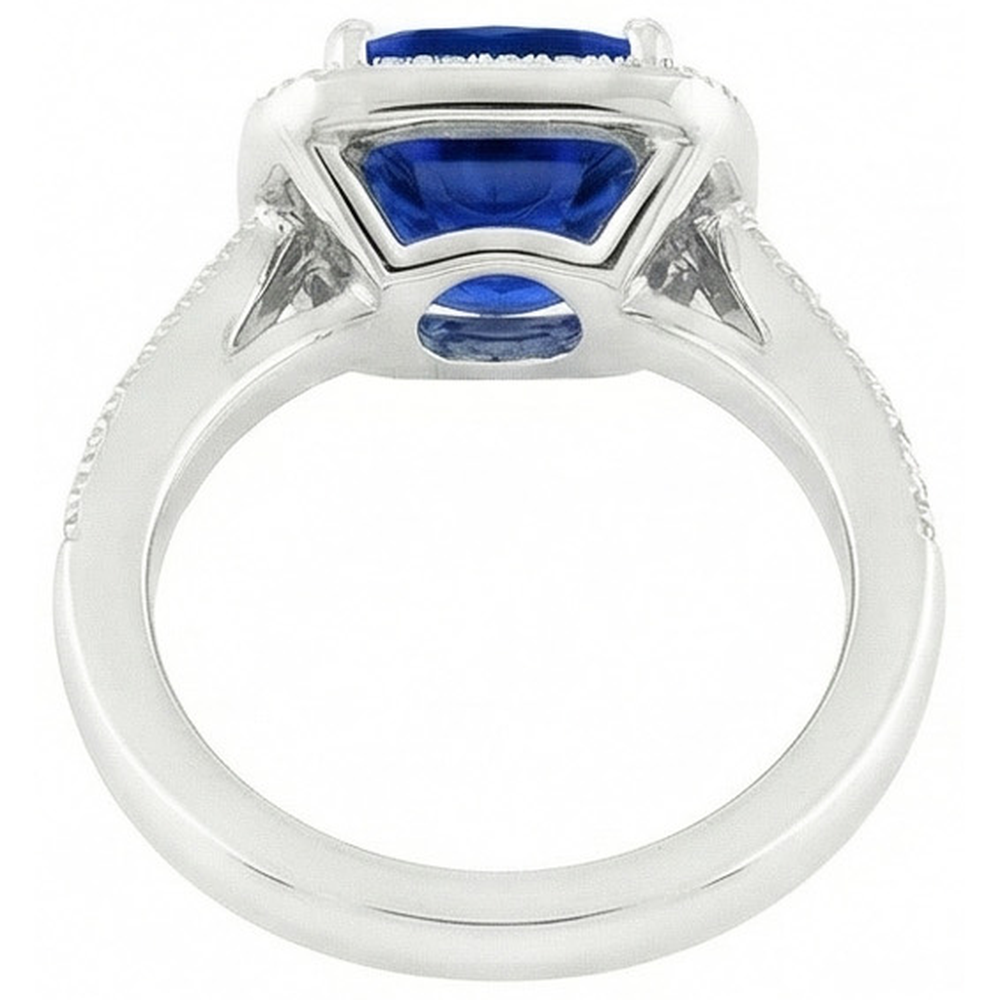 echter round diamant 14Karat ring auf Weiß