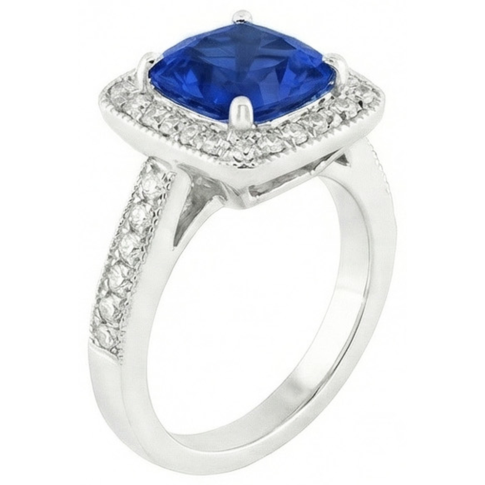 echter round diamant 14Karat ring Detailansicht