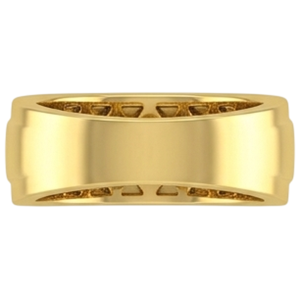 14K Gelbgold 2 Kt Herren Natürliche Diamantring Schmuck Neu