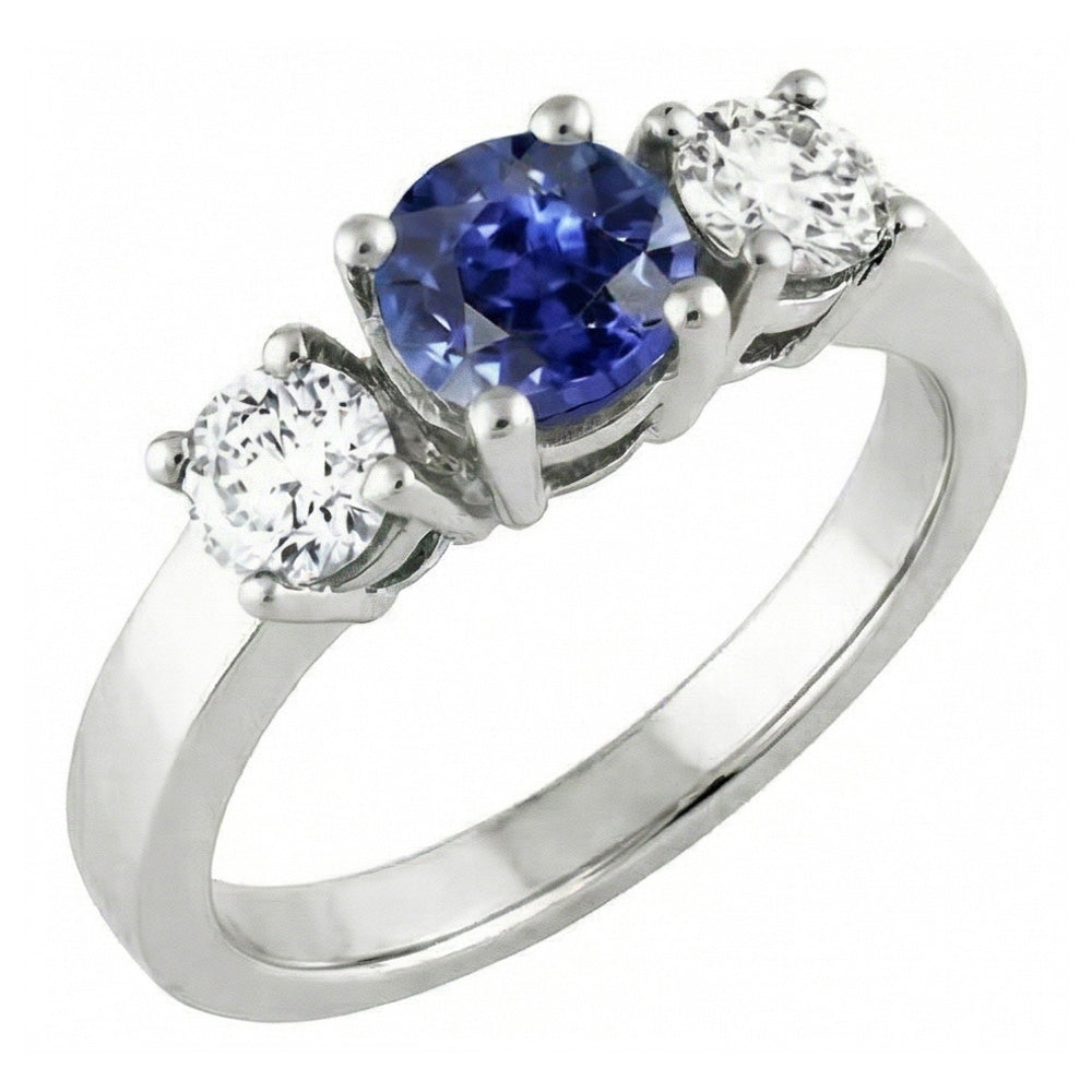 echter round diamant 2.50Karat ring Vorderansicht
