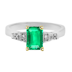 Edler Smaragd Farbstein-Ring – GIA-Zertifiziert 2 Karat 14 Karat