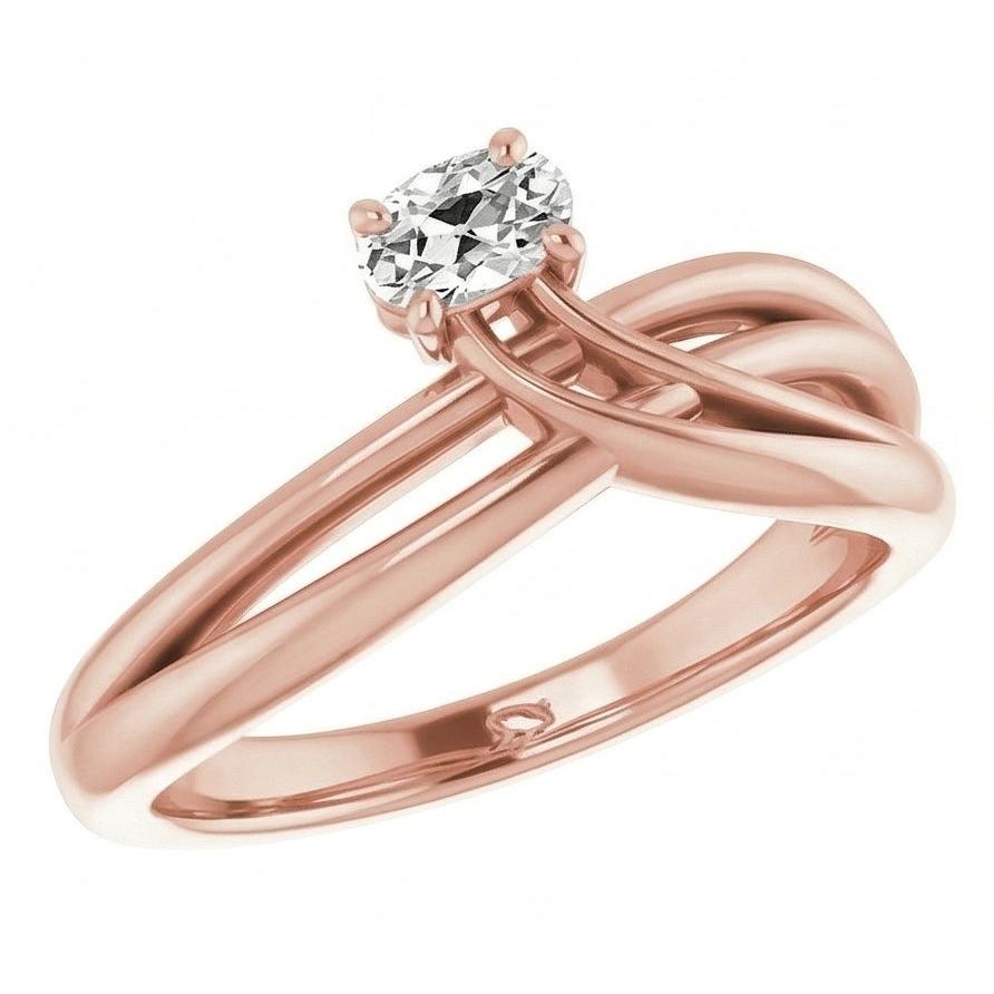 echter oval diamant 2Karat ring Detailansicht