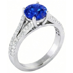 Echter Diamant Ring 3.20 Karat - 14K Weissgold