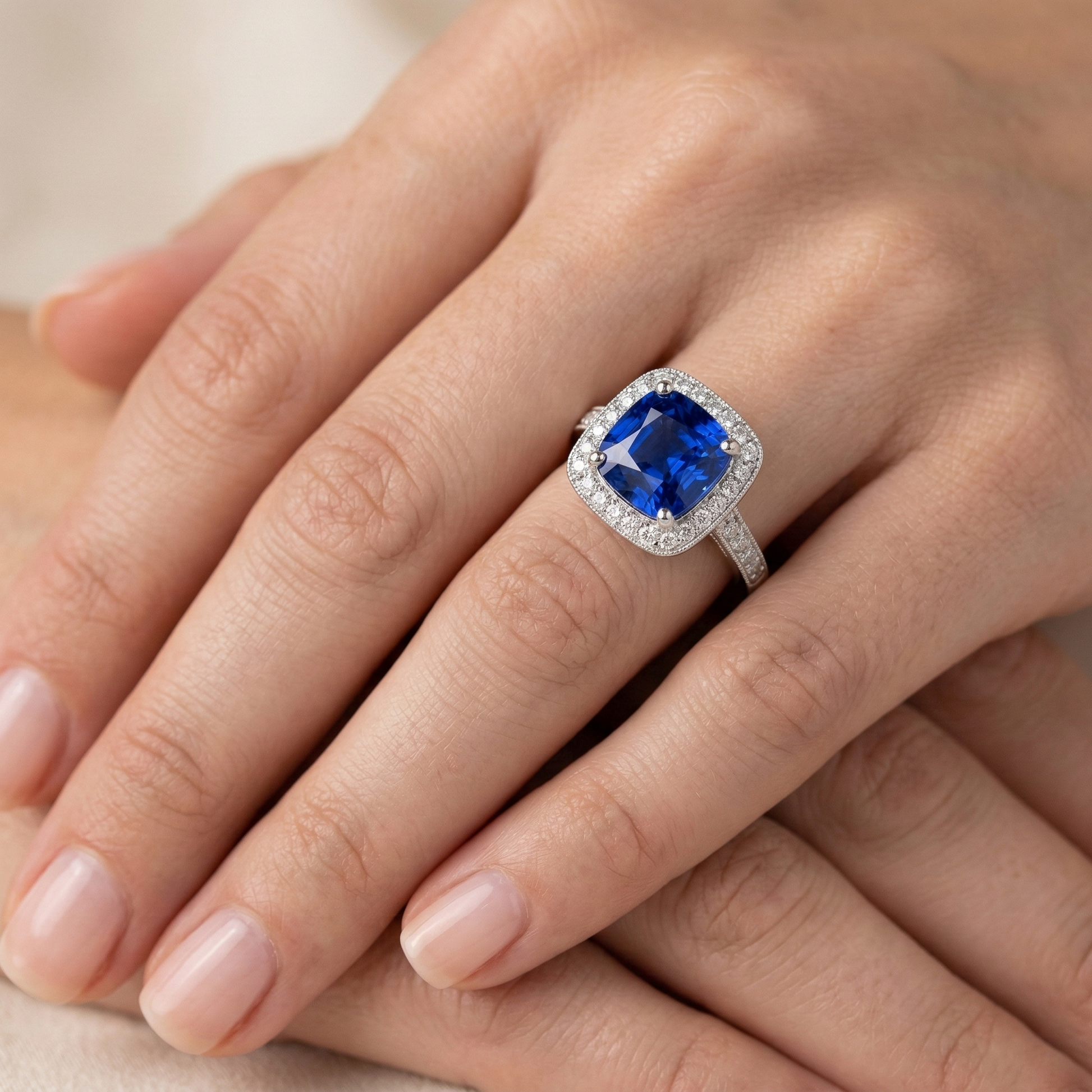echter round diamant 14Karat ring mit Diamantbesatz