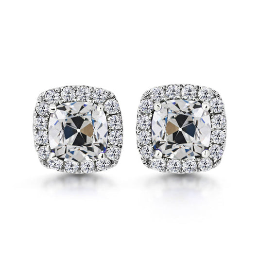 Ohrstecker 14K Weißgold mit Edler Diamant – Hauptansicht