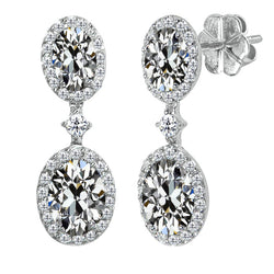 3 Karat Edler Diamant Ohrstecker in 14K Weißgold