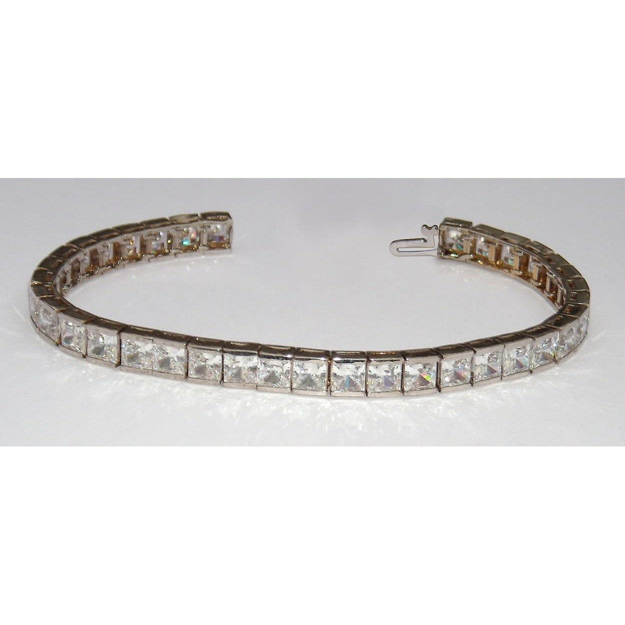 16,20 Ct. Echt Diamants Tennisarmband Princess Diamants