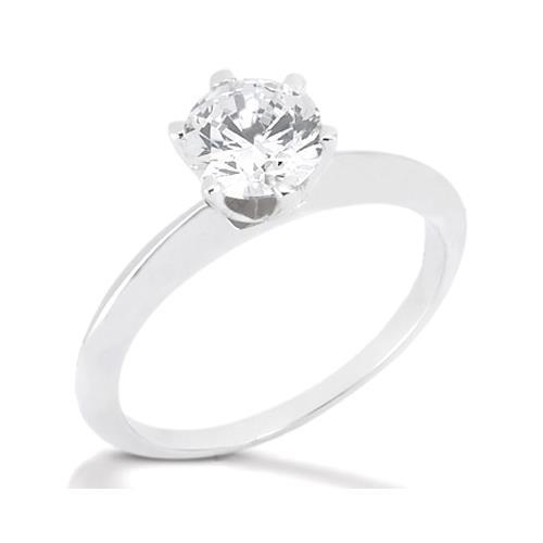 1 Karat Natürliche Diamant Solitärring Damen Schmuck