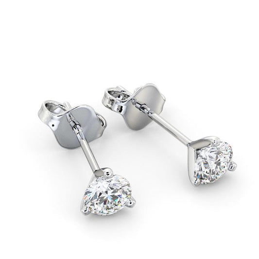 1,35 Ct Runder Natürliche Diamant Ohrstecker Für Damen