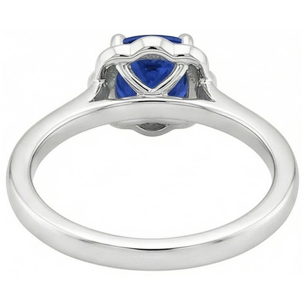echter round diamant 1Karat ring auf Weiß