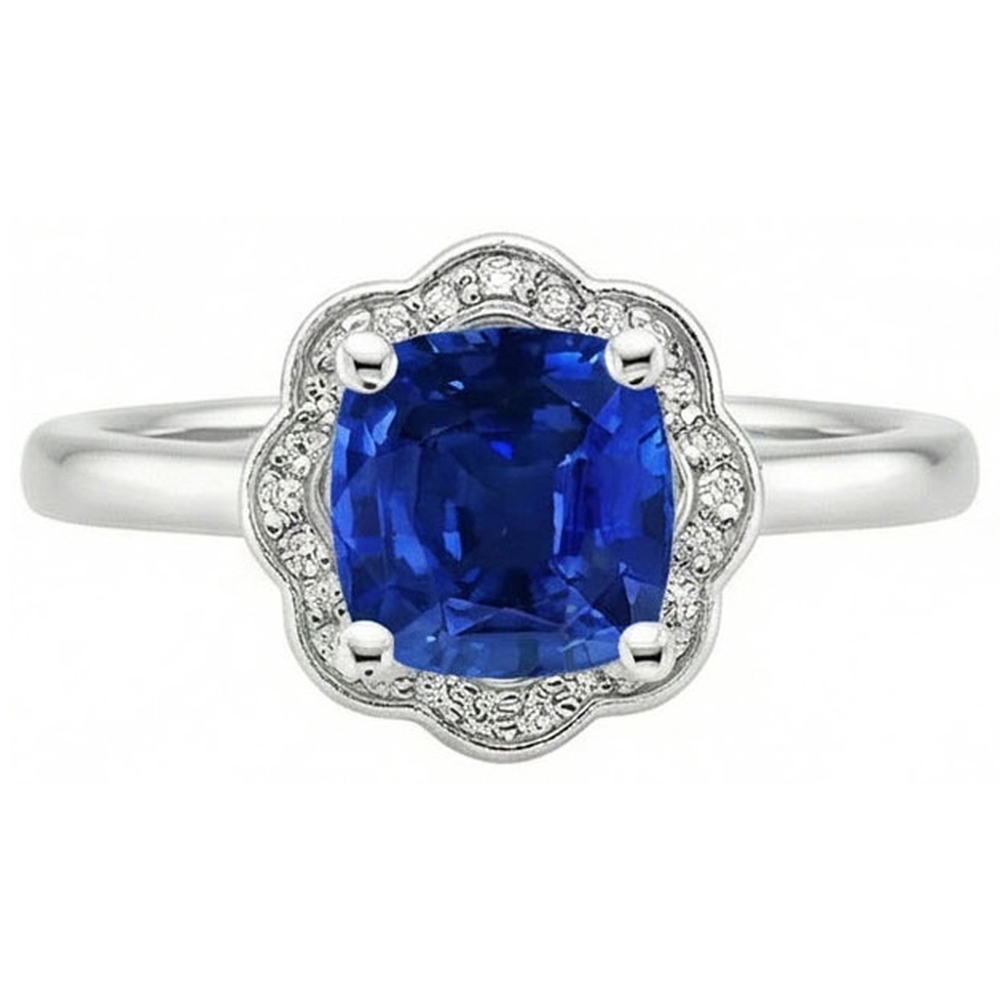 echter round diamant 1Karat ring Seitenansicht
