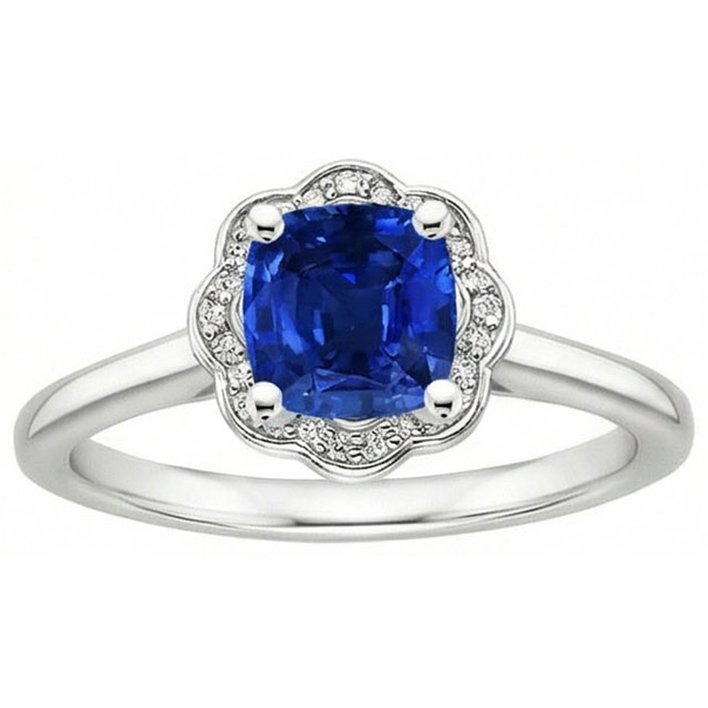 echter round diamant 1Karat ring Detailansicht