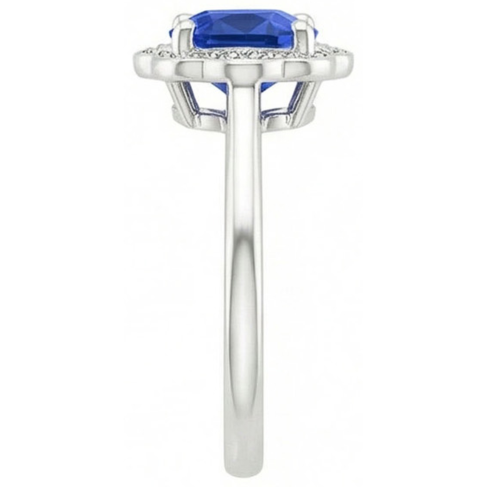 echter round diamant 1Karat ring Profilansicht