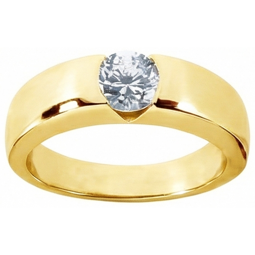 echter round diamant 1.50Karat ring Detailansicht