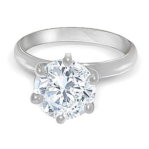 1,50 Ct. Runder Natürliche Diamant-Solitärring Weißgold 14K Schmuck