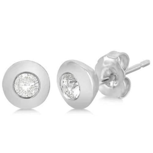 1,5 Ct Natürliche Diamant-Damen-Ohrstecker Im Rundschliff