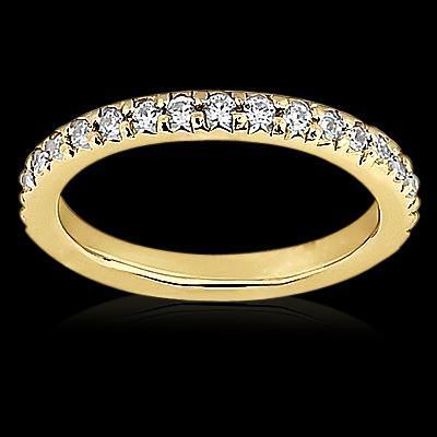 1,60 Karat Natürliche Diamant 14K Gelbgold Ewigkeitsband