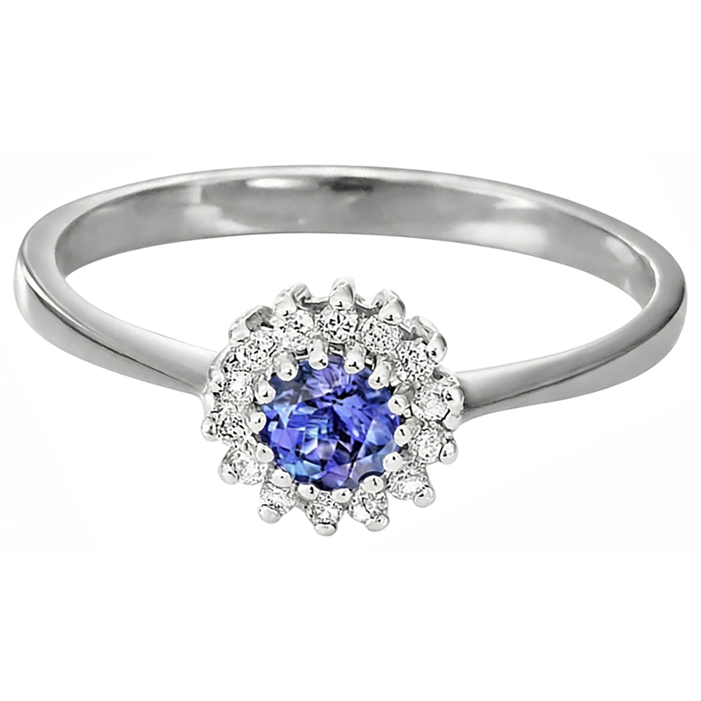 echter round diamant 1.65Karat ring Draufsicht