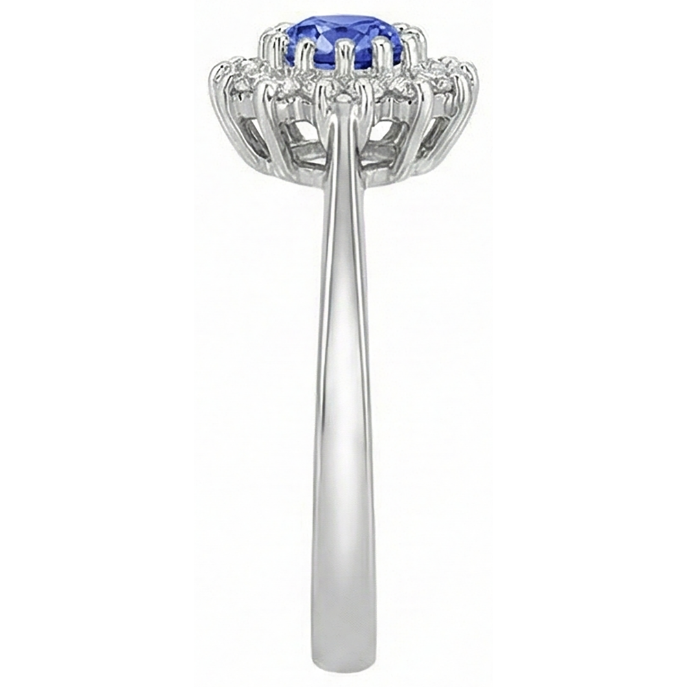 echter round diamant 1.65Karat ring Profilansicht