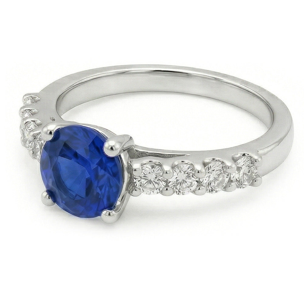echter round diamant 1.75Karat ring Vorderansicht