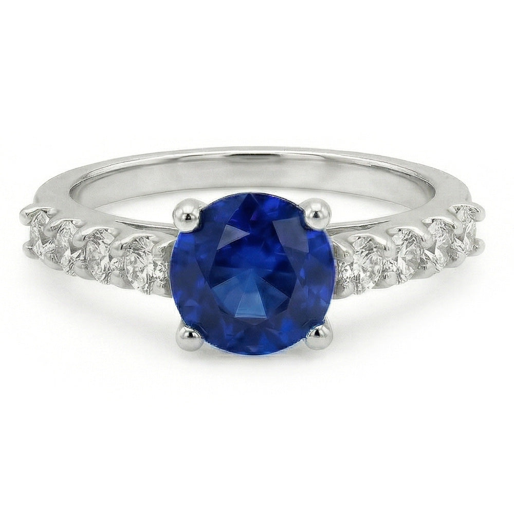 echter round diamant 1.75Karat ring Seitenansicht