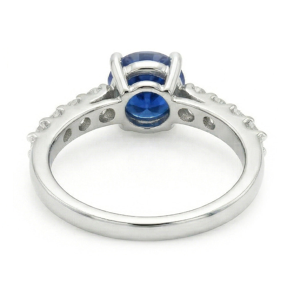 echter round diamant 1.75Karat ring Profilansicht