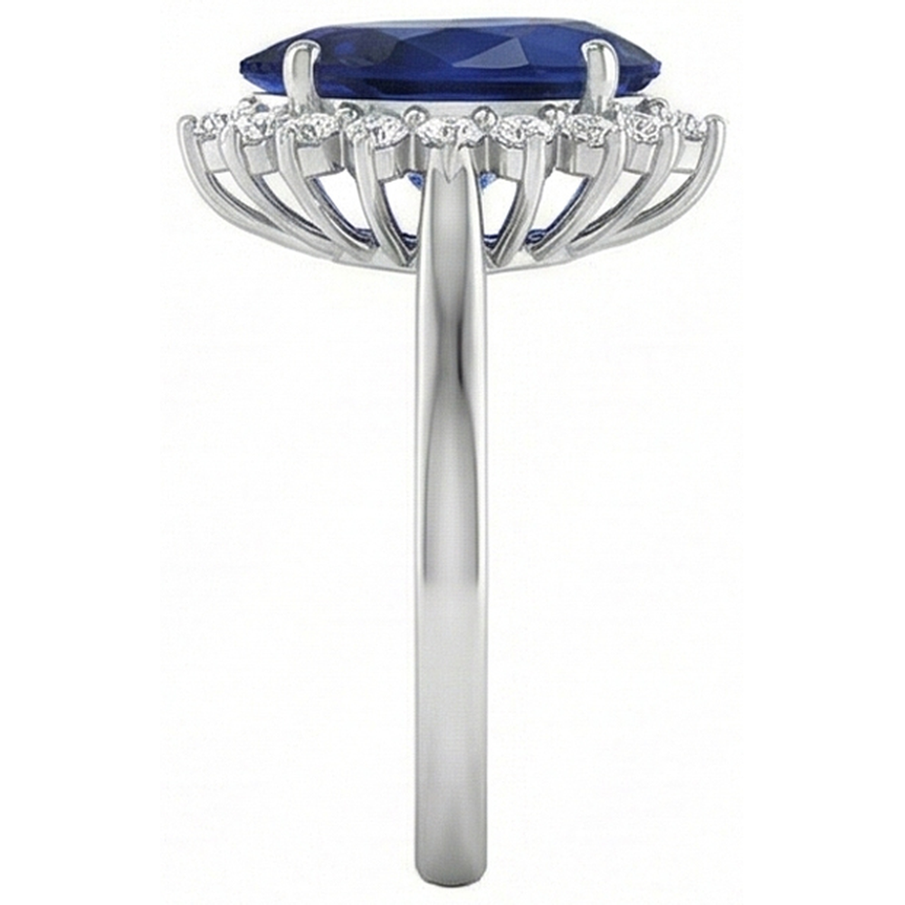 echter round saphir 1.50Karat ring Detailansicht