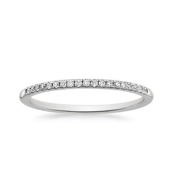 1,9 Ct Rundschliff Echt Diamant Damen Ehering 14K Weißgold