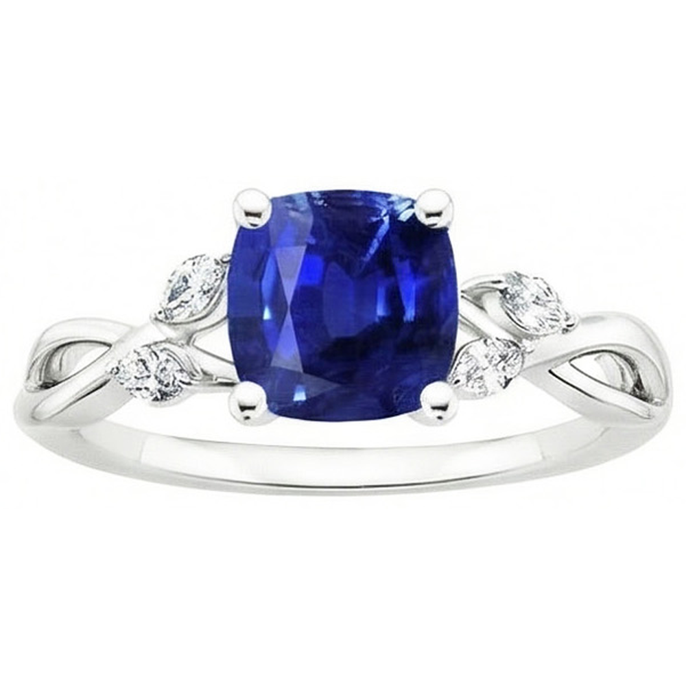 echter marquise diamant 2.10Karat ring Seitenansicht