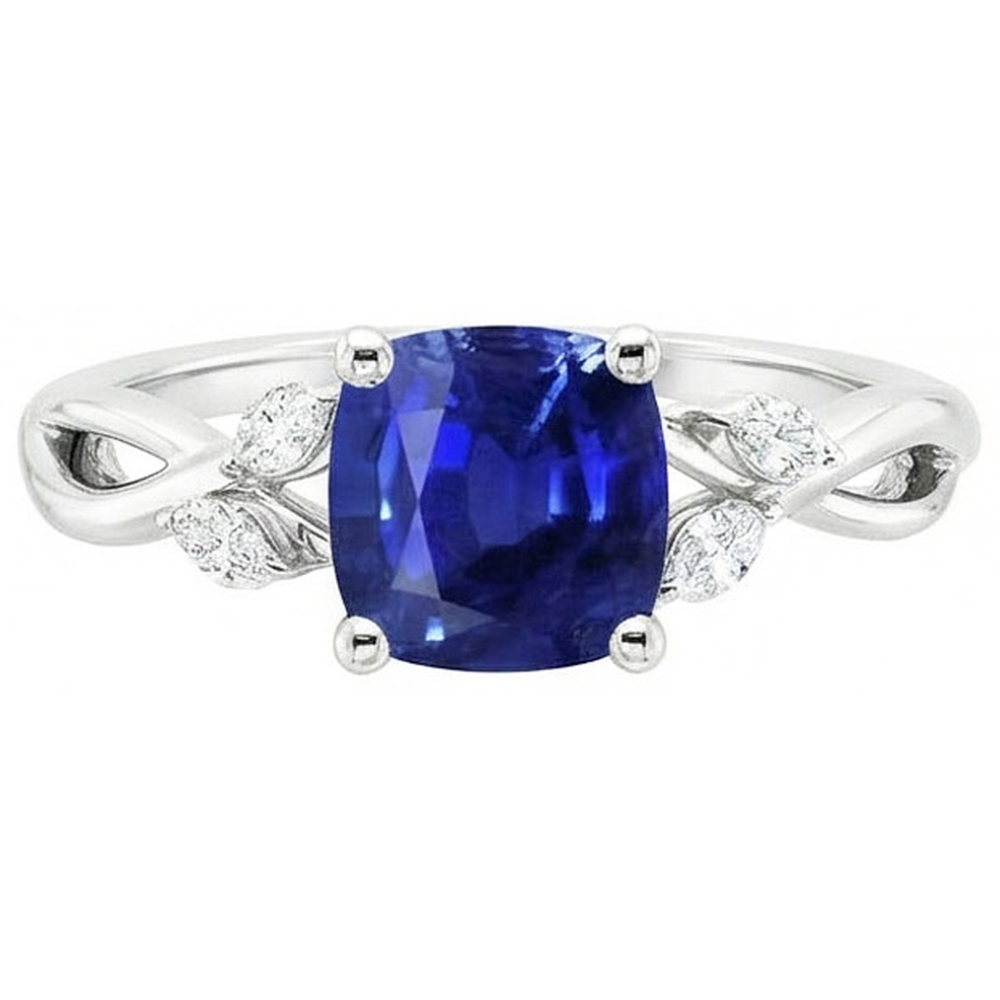 echter marquise diamant 2.10Karat ring Draufsicht