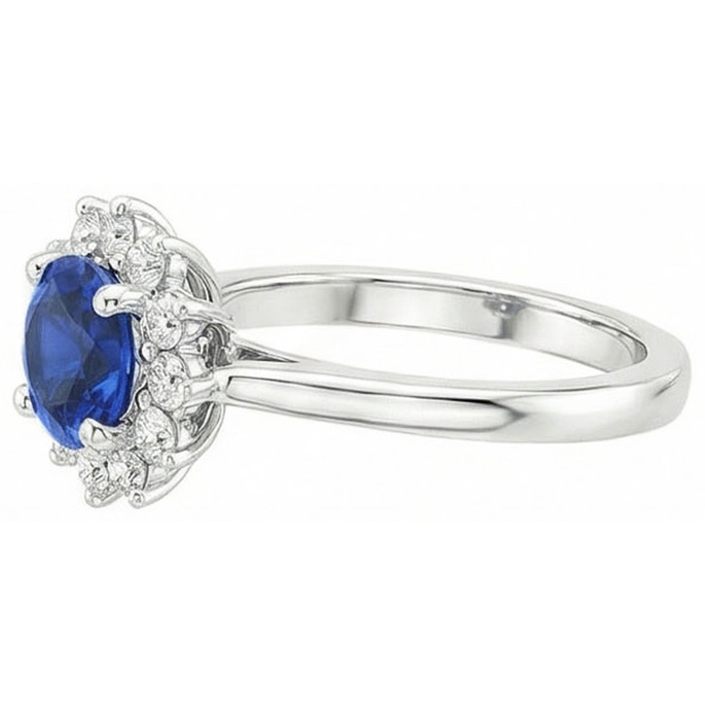 echter round diamant 2.20Karat ring Detailansicht