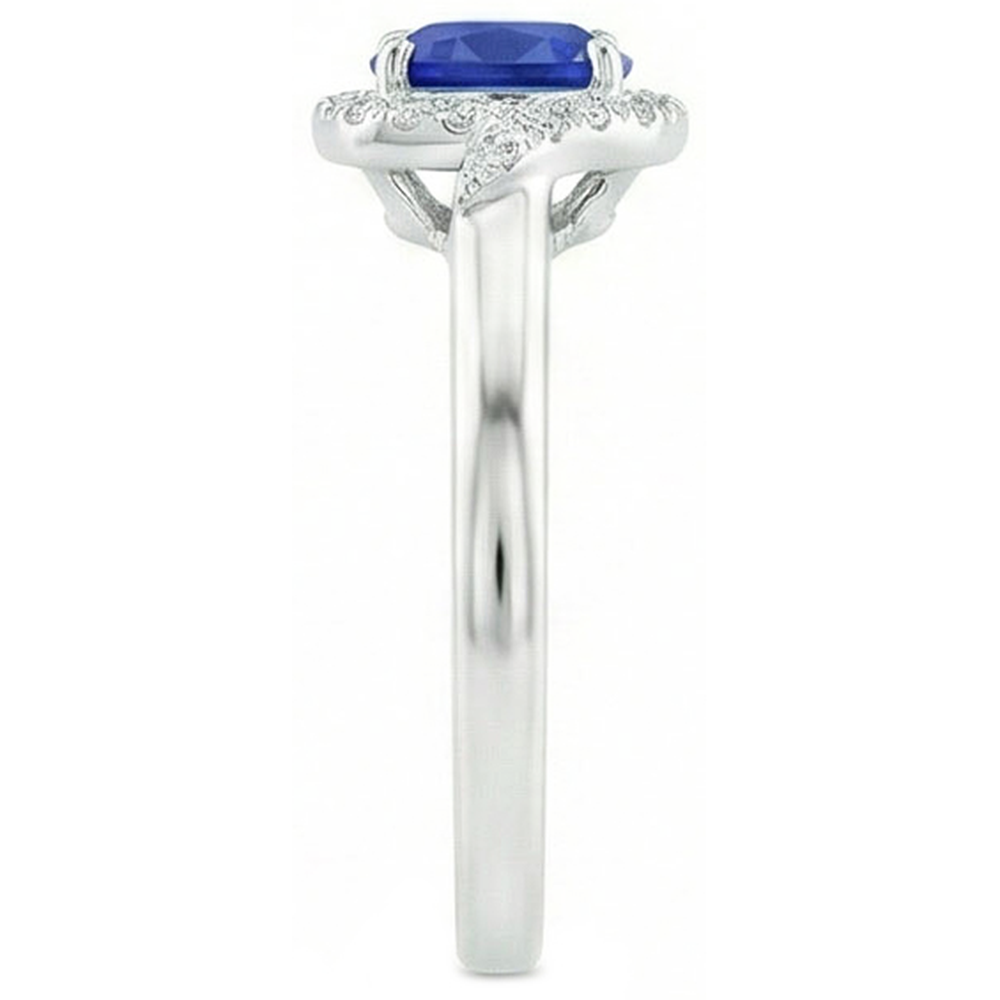 echter round diamant 2.25Karat ring Profilansicht