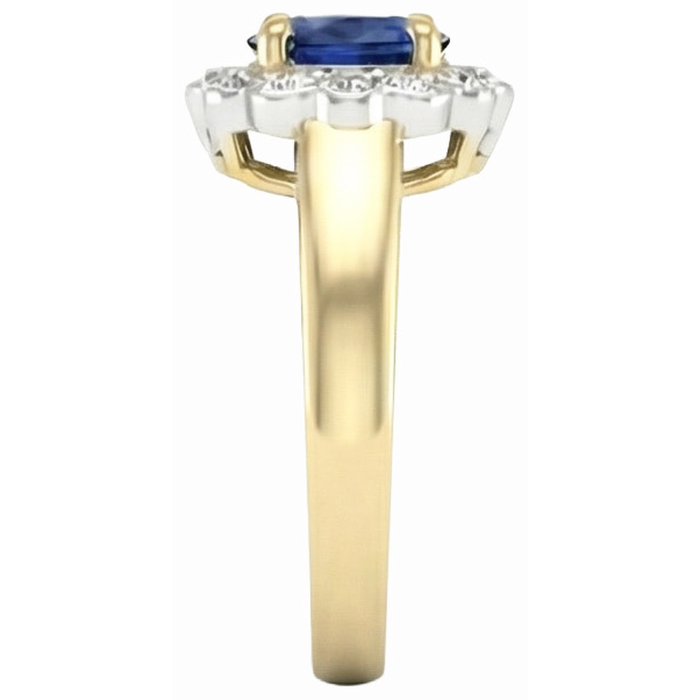 echter oval diamant 2.25Karat ring Detailansicht