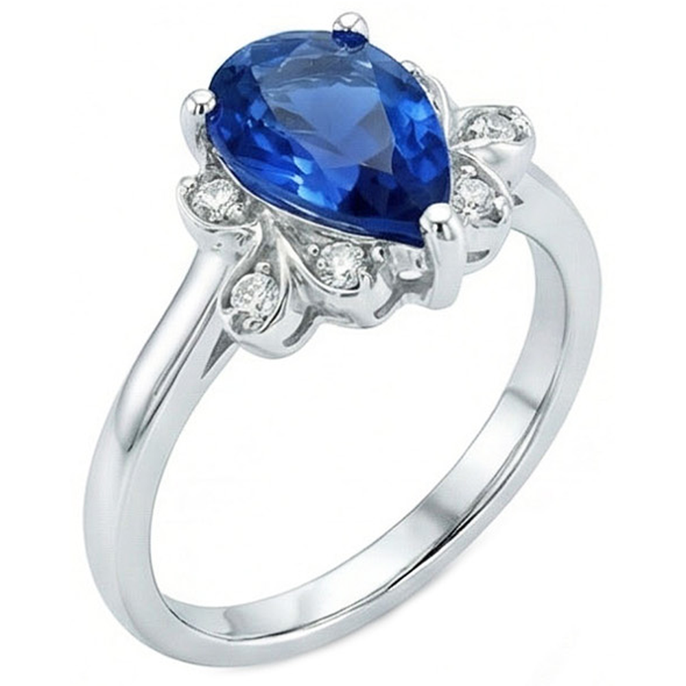 echter round diamant 2.30Karat ring Vorderansicht