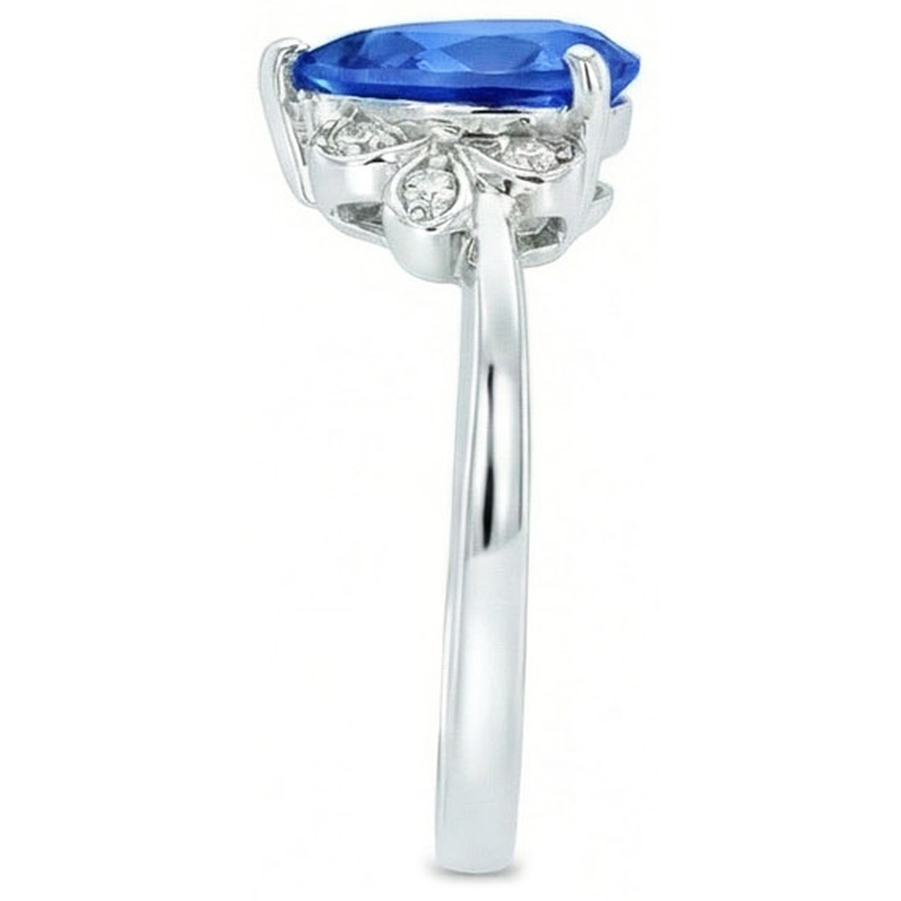echter round diamant 2.30Karat ring Draufsicht