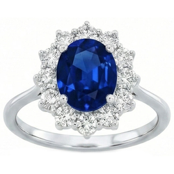 Echter Saphir Ring 2.40 Karat