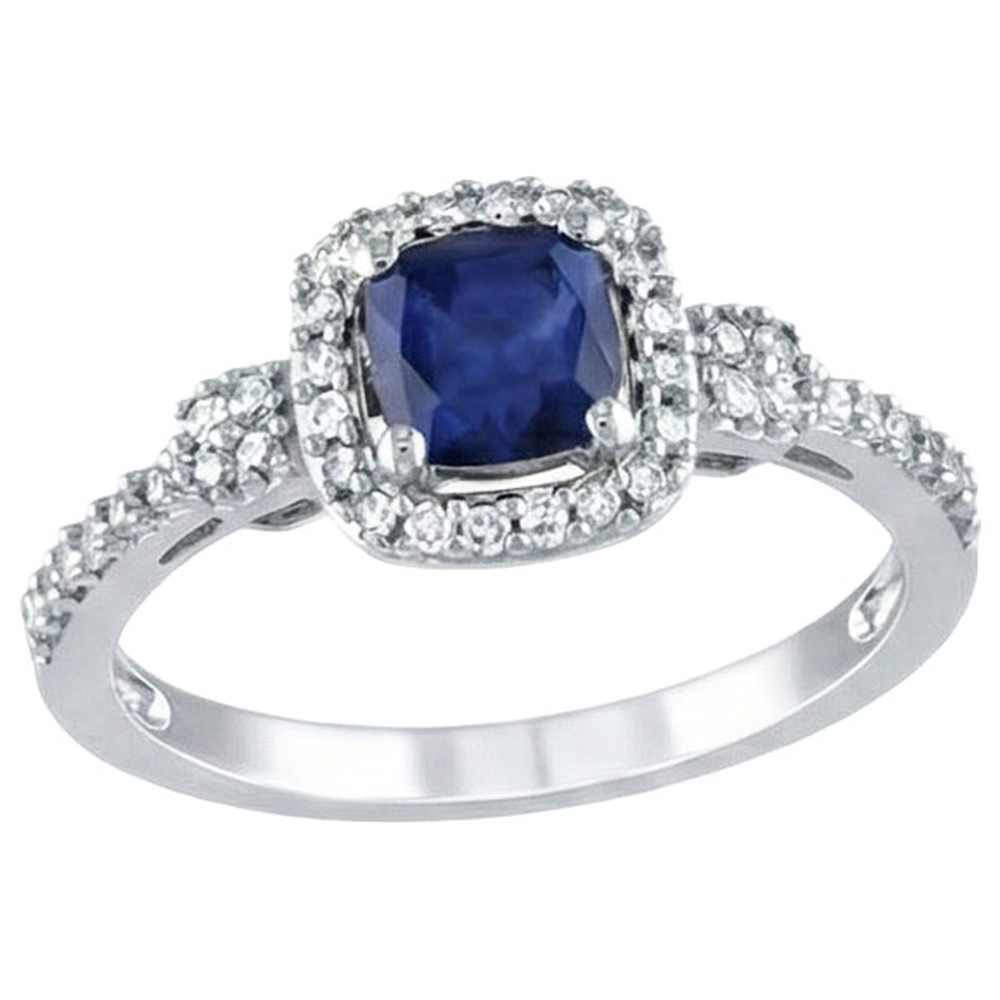 echter round diamant 14Karat ring Vorderansicht