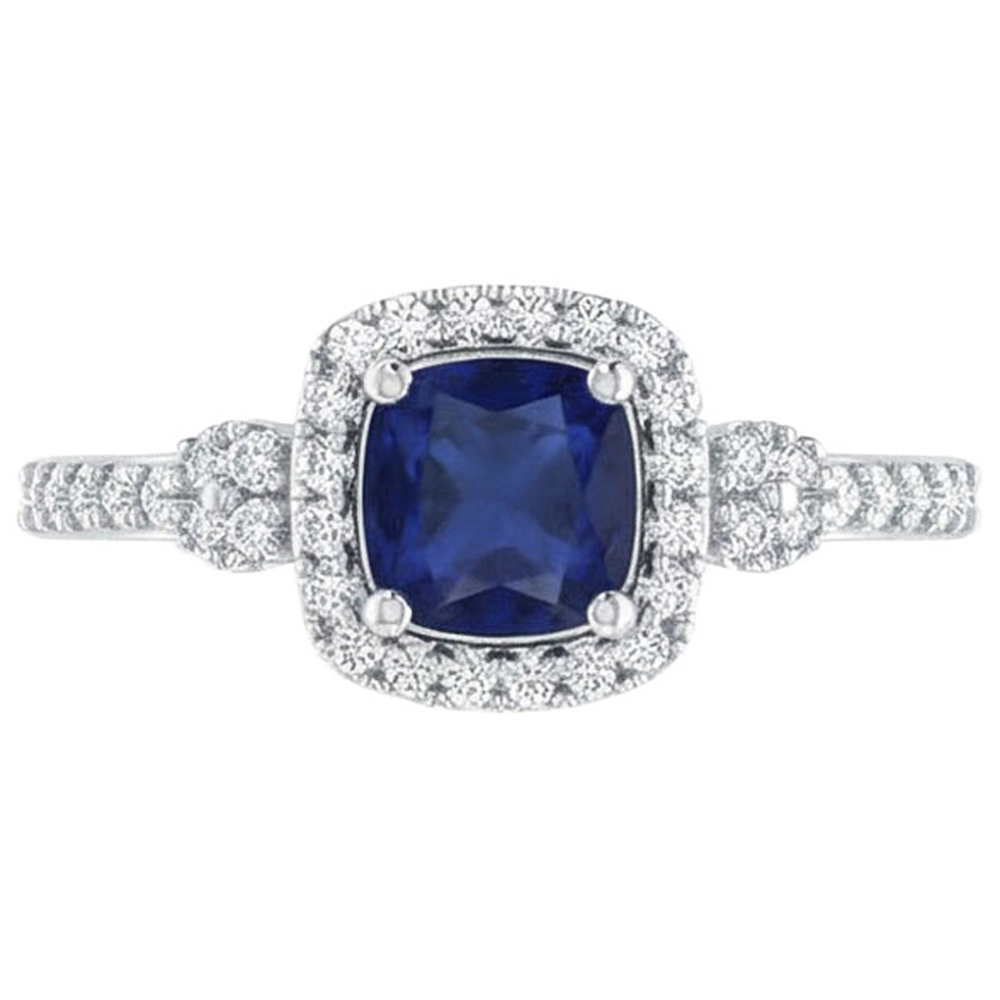 echter round diamant 14Karat ring Detailansicht