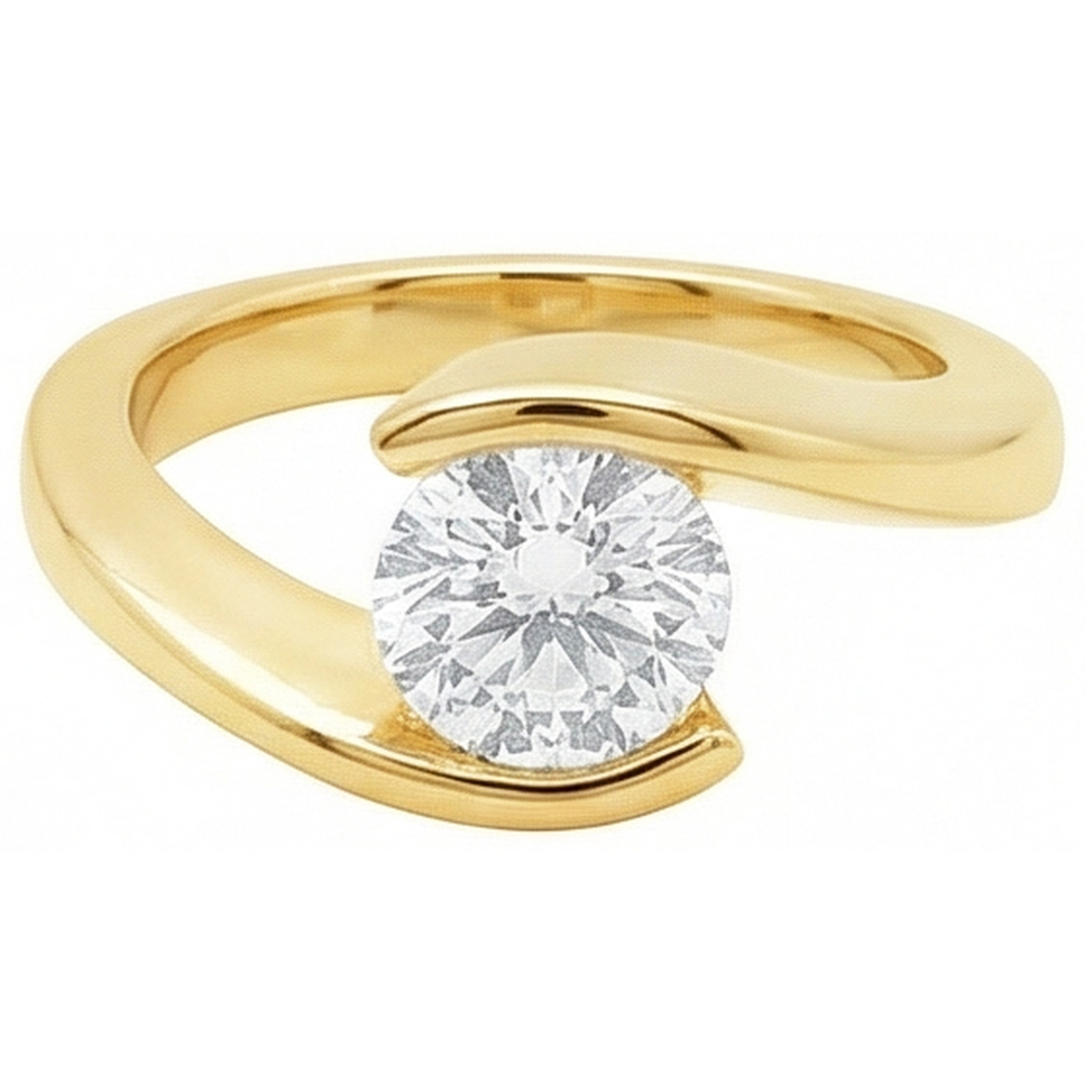 echter round diamant 2.50Karat ring Seitenansicht