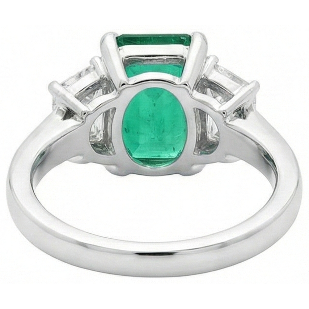 echter diamant 2.50Karat ring auf Weiß