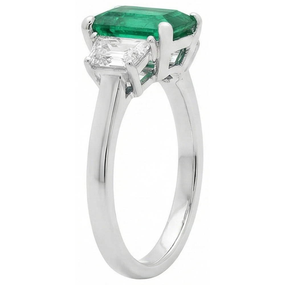 echter diamant 2.50Karat ring Profilansicht