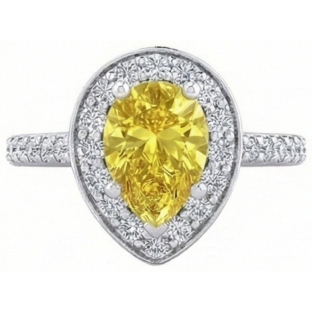 echter round saphir 2.50Karat ring Seitenansicht